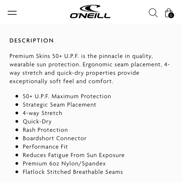 O’Neill Premium Skins Rash Guard - Picture 7 of 7